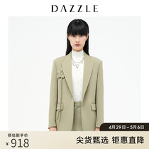 DAZZLE地素奥莱 设计感立体装饰休闲西装外套女2D4F5091P