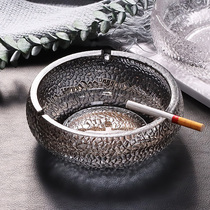 北欧ins风玻璃烟灰缸带盖防飞灰 创意个性香烟缸家用客厅潮流烟缸