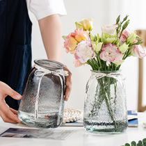 简约创意ins风玻璃花瓶网红水养鲜花干花插花花器客厅装饰摆件