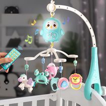 婴儿床头摇铃旋转新生幼儿玩具3-6月0-1岁遥控音乐铃吊挂床铃悬挂