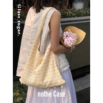 nothe Case「琉璃糖」春夏针织斜挎托特包原创小众大容量单肩包