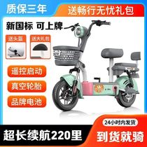 【2024新款】可上牌电动自行车电瓶车国标48V锂电池女士代步成人