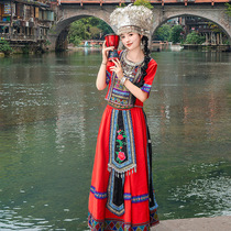 少数民族服装女苗族广西壮族瑶族彝族表演服饰土家族旅拍写真服饰