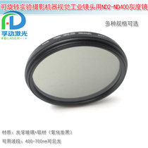 实验摄影视觉工业镜头ND2-ND400光学玻璃镜片 ND灰度镜可调减光镜