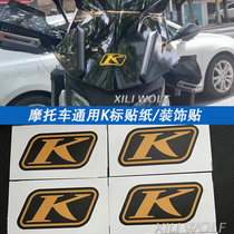 摩托车通用K标贴纸适用凯越525X 500X 400X 拉力改装风挡装饰贴