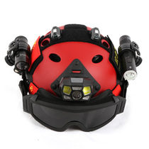 救援头盔头灯侧灯风镜LED信号警示灯防雨水救生灯户外求生频闪灯