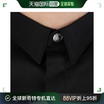 香港直邮VERSACE JEANS 男士黑色全棉刺绣徽标衬衫  BU20184-BT10