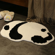 卡通熊猫地垫卫生间浴室吸水垫日式速干脚垫厕所防滑卧室家用地毯