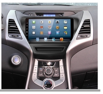 现代朗动智能安卓汽车导航屏幕贴膜高清防刮防指纹保护膜