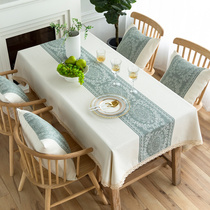 北欧茶几桌布布艺长方形家用棉麻高级感轻奢简约餐桌布家用布台布