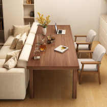 客厅大长书桌实木写字长条桌长方形工作台成人家用桌子双人电脑桌
