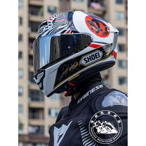 SHOEI X14摩托车头盔日本shoei X15红蚂蚁招财猫巴塞罗那机车全盔