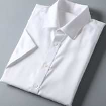 短袖白衬衫商务休闲正装上班工装半袖衬衣爸爸装通勤基础款寸衫