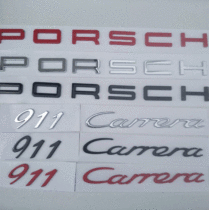 新款保时捷911车标卡雷拉尾标carrera改装4S后尾GTS改装标志字母