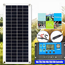 能太阳板充电手机器户外usb12v便携光伏汽车发电电池晶控制家用多
