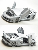 新定 EVA 1:18 兰博基尼 Aventador SVJ 汽车模型 白色 合金全开