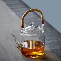 玻璃煮茶壶耐高温加厚电陶炉烧水壶提梁壶明火家用泡茶壶茶具套装