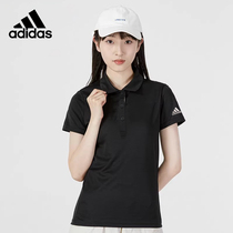 Adidas/阿迪达斯短袖女士翻领t恤夏季新款高尔夫运动POLO衫HR6418