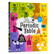 Usborne元素周期表翻翻书 Lift-the-flap Periodic Table 英文原版 化学启蒙少儿童英语趣味科学STEM认知 丰富信息量亲子共读绘本