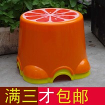 宝宝洗澡凳子儿童学习座椅创意大号水果塑料圆凳西瓜小板凳换鞋凳