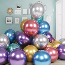 金属色金属乳胶气球装饰布置成人高质感