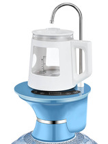 自动上水电热水壶桌桶装水两用抽水器加热一体带托盘智能吸水烧水