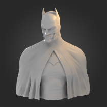蝙蝠侠布鲁斯韦恩复古胸像 1比16GK白模 3D打印树脂1/10手办模型7