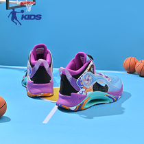 中国乔丹篮球鞋儿童男童春夏新款密网防水实战球鞋旋转纽扣运动鞋