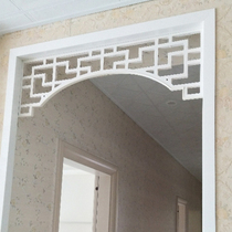 中式门楣垭口挂落花格PVC镂空雕花板客厅门头通花板现代走廊装饰