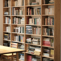 MUMO木墨组合书柜实木整墙书柜定制红橡木樱桃木书架收纳书房客厅