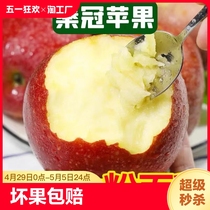 陕西秦冠苹果当季应季新鲜水果粉面沙甜沙瓤宝宝苹果整箱装上门