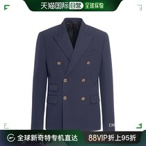 香港直邮潮奢 Versace 男士Grain de poudre羊毛西服夹克