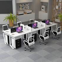 办公室职员桌1米面对面对坐屏风二人位1米2职员工卡位组合电脑桌