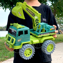 超大号挖掘机儿童玩具工程车挖土搅拌翻斗吊车小汽车套装2男孩3岁