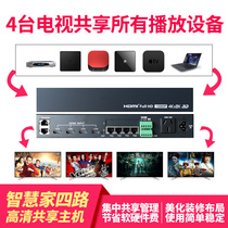 智能家居智慧家HDMI404家庭影音共享系统交换机视频矩阵4路分配器
