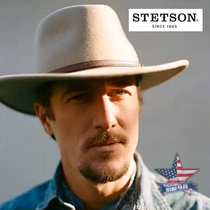 现货美国原产STETSON防水西部牛仔帽 斯泰森软羊毛波兹曼户外帽