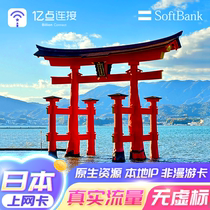 日本电话卡5G/4G高速流量上网卡3-30天softbank留学旅行手机sim卡