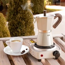 摩卡壶家用煮咖啡机小型单阀电陶炉手冲咖啡器具浓缩萃取壶咖啡壶