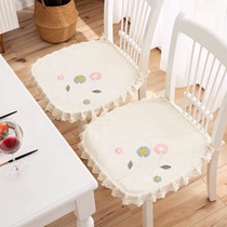 椅子垫韩式花朵布艺防滑餐椅垫实木沙发坐垫汽车垫办公椅家用垫子
