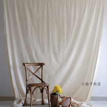 2.45米大宽幅米色全棉摄影背景布 ins韩风极简自然风 装饰棉坯布