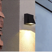 阳台led壁灯防水庭院灯户外双头上下照创意走廊过道酒店外墙射灯