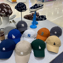 韩国正品MLB棒球帽NY洋基队男女款LA帽子春夏小标软顶鸭舌帽 CP77