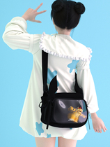 YONAIGA+ 原创地雷日系风TPU猫耳单肩斜挎包帆布痛包背包包男女