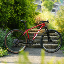 山地自行车29寸碳纤维超轻XC车架微行程全内走硬尾自行车架