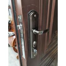防盗门锁套装锁具把手家用通用型蛋壳公寓把手大门锁木室内门锁芯