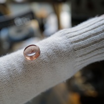 15mm20mm一颗价格英国Textile Garden浅桃粉色透明中间微凹纽扣