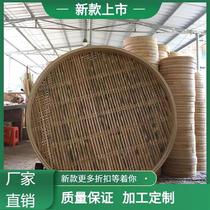 竹蒸笼笼屉家用大号商用大蒸屉竹制加深老式特大号全竹盖子.