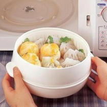 家用大号微波炉加热蒸笼蒸盒蒸锅器皿米饭饭煲美的格兰仕专用容器