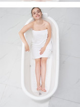 泡澡桶大人安全塑料老年人洗澡沐浴盆简易家用大号加厚洗澡盆坐躺