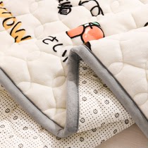 床垫法兰绒珊瑚绒床铺垫冬季保暖加绒床褥防滑固定学生90X200软垫